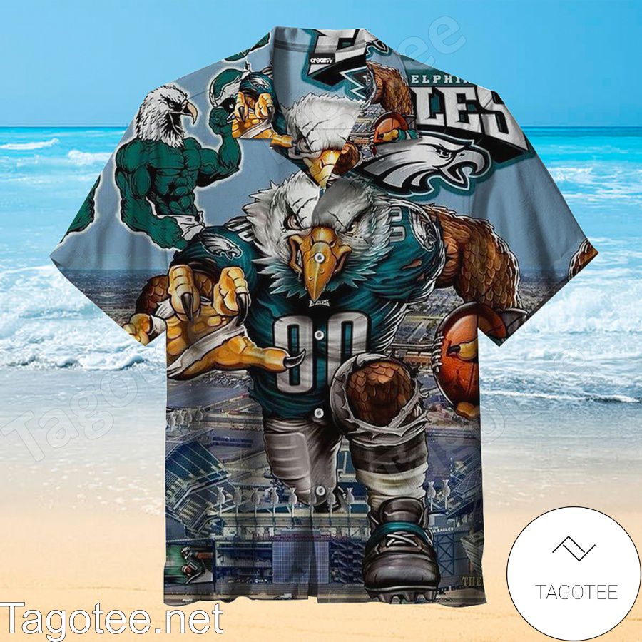 Philadelphia Eagles Mascot Swoop Hawaiian Shirt