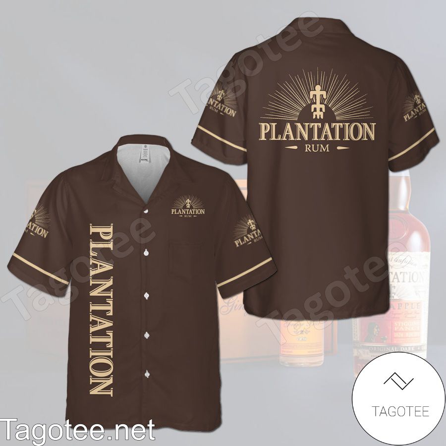 Plantation Rum Brown Hawaiian Shirt And Short