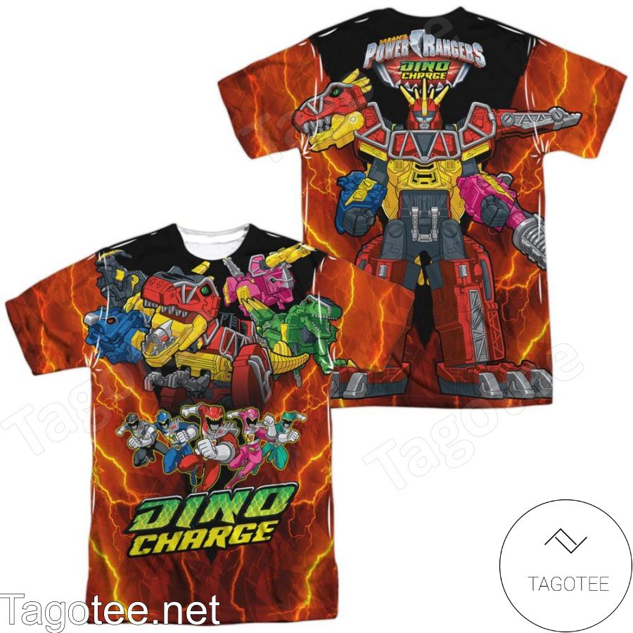 Power Rangers Zord Power All Over Print Shirts