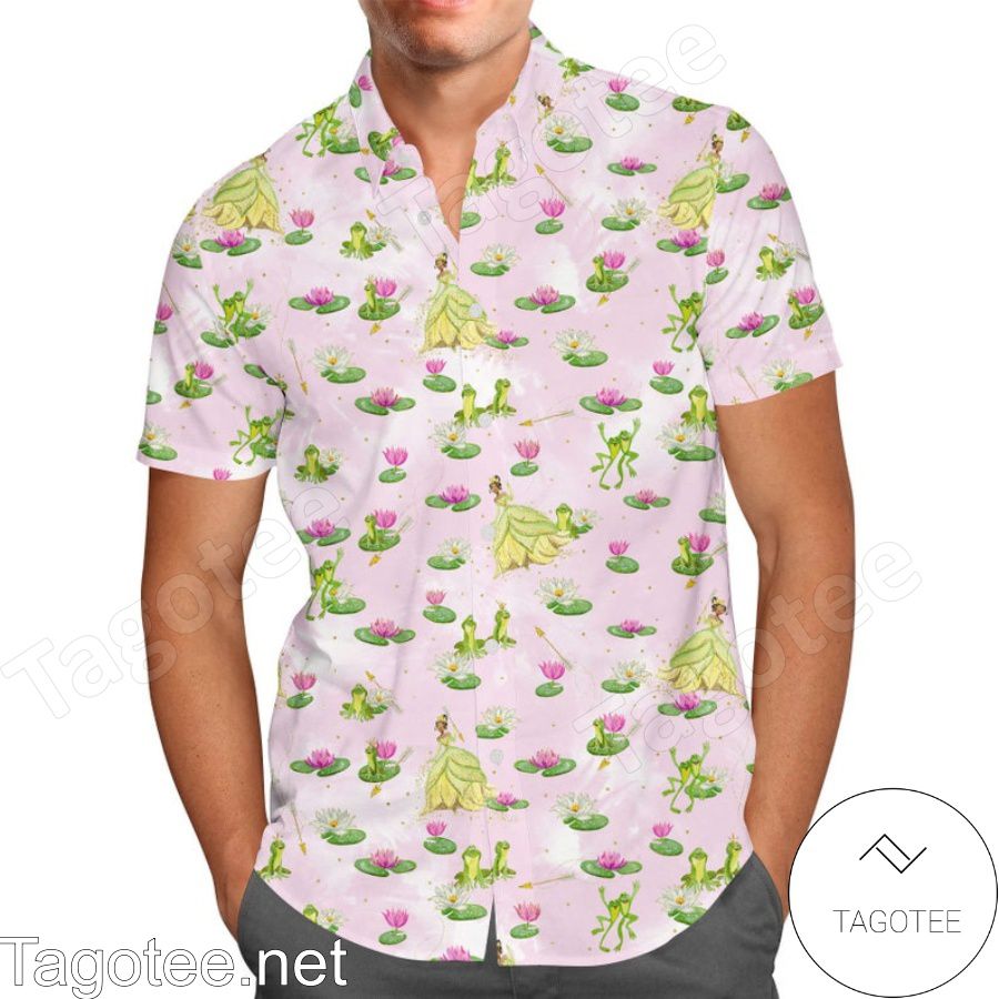 Princess Tiana & The Frog Disney Cartoon Graphics Inspired Hawaiian Shirt And Short