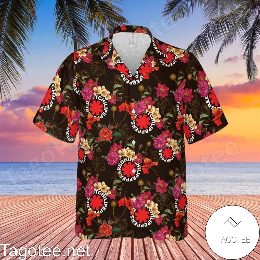 Red Hot Chili Peppers Rock Band Floral Pattern Hawaiian Shirt And Short