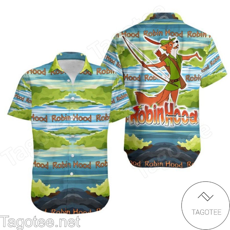 Robin Hood Green Land Disney Hawaiian Shirt And Short