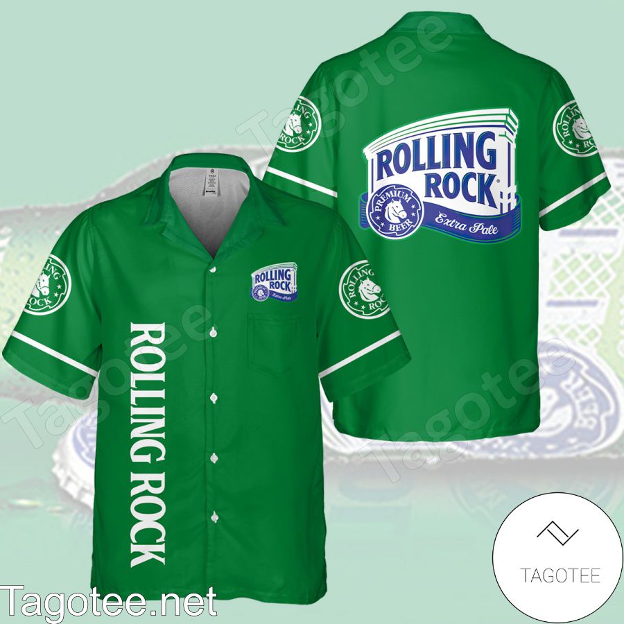 Rolling Rock Green Hawaiian Shirt And Short