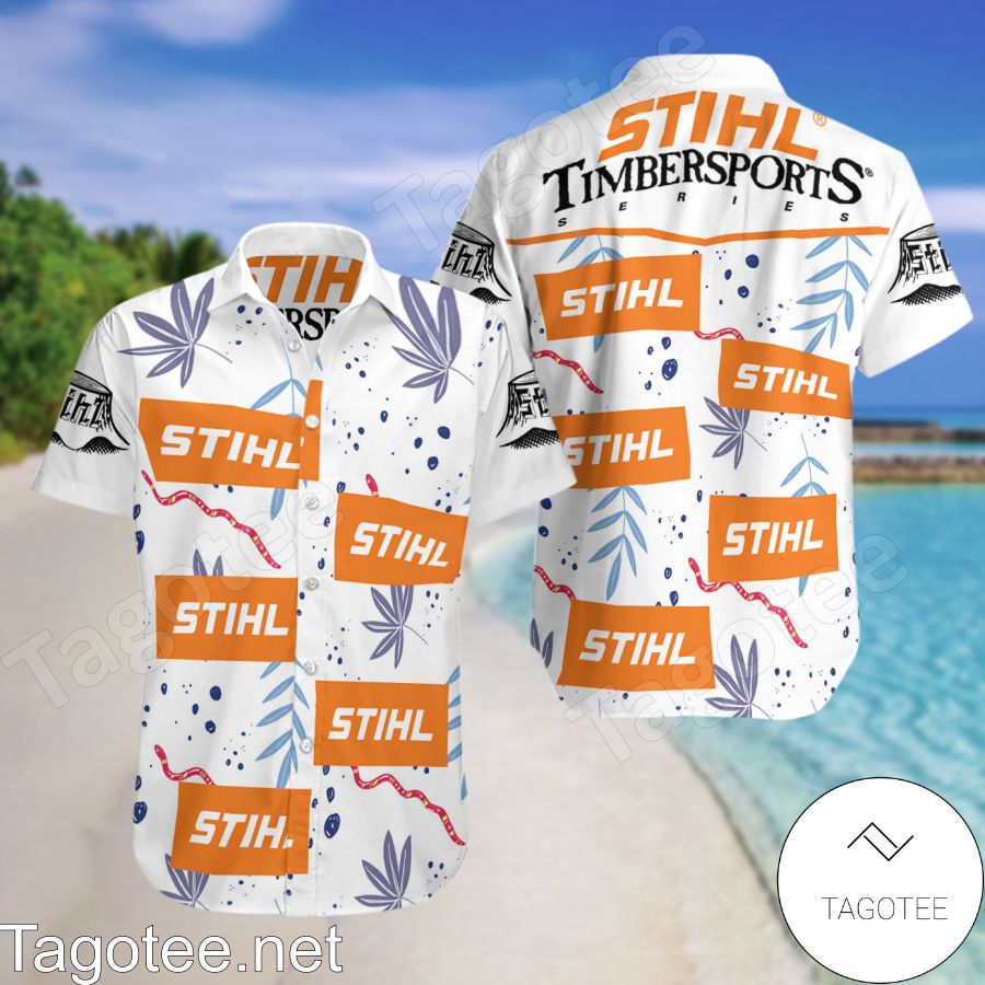 STIHL Timbersports White Hawaiian Shirt And Short