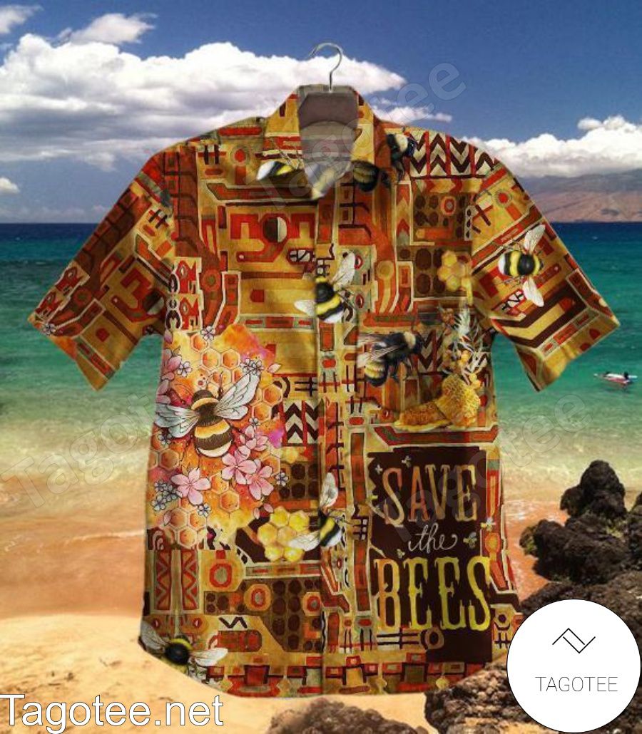 Save The Bees Tunic Fragment Hawaiian Shirt