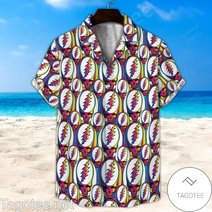 Seamless Grateful Dead Unisex Hawaiian Shirt And Short