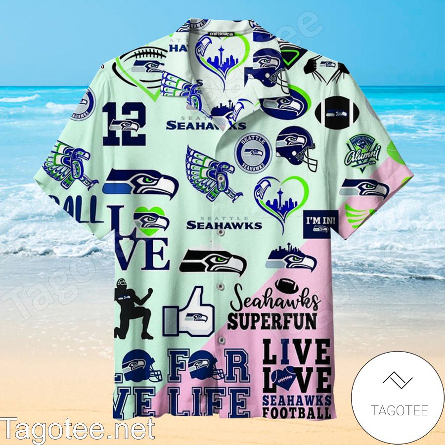 Seattle Seahawks Live Love Seahawks Football Hawaiian Shirt