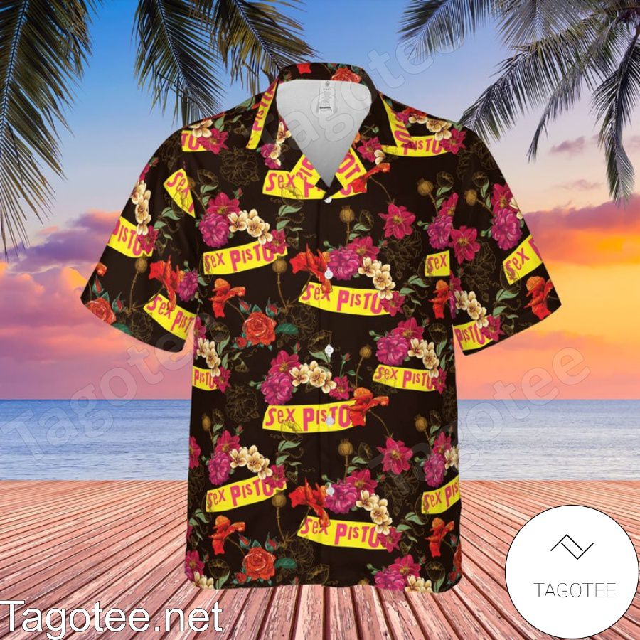 Sex Pistols Rock Band Floral Pattern Hawaiian Shirt And Short