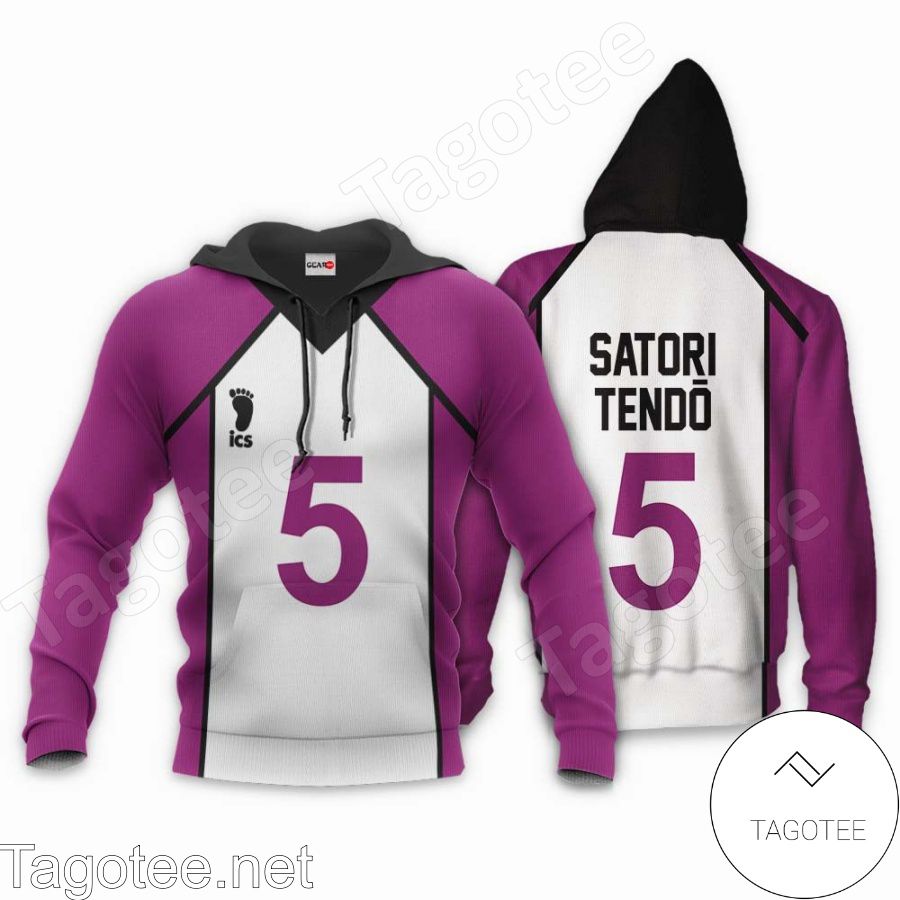 Shiratorizawa Satori Tendo Uniform Num 5 Haikyuu Anime Jacket, Hoodie, Sweater, T-shirt c