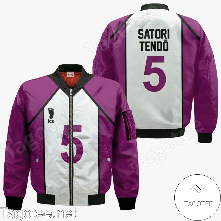 Shiratorizawa Satori Tendo Uniform Num 5 Haikyuu Anime Jacket, Hoodie, Sweater, T-shirt x