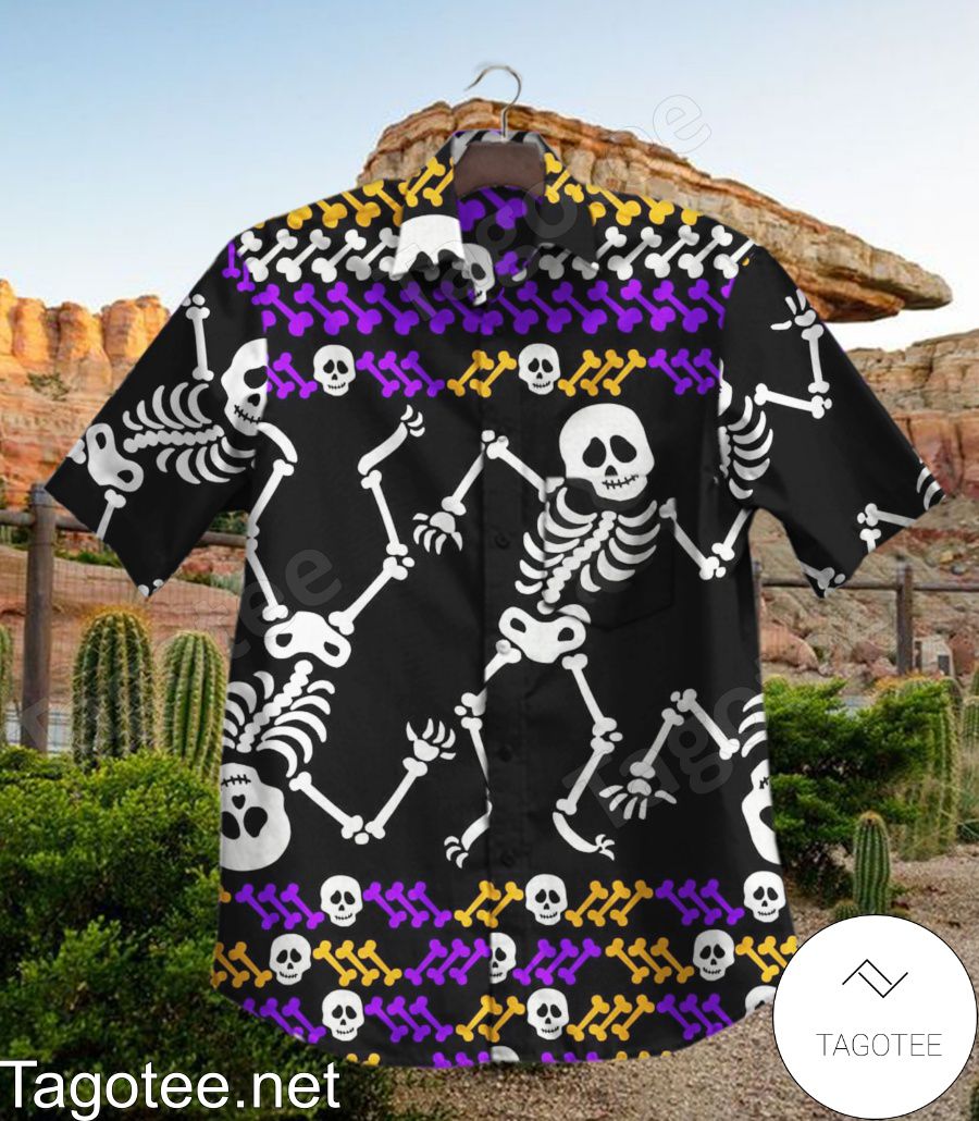 Skeleton Halloween Hawaiian Shirt