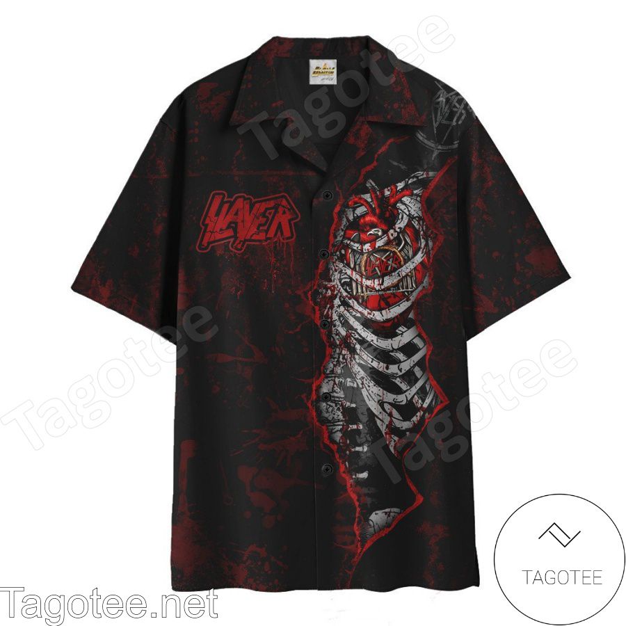 Slayer Heart Hawaiian Shirt And Short