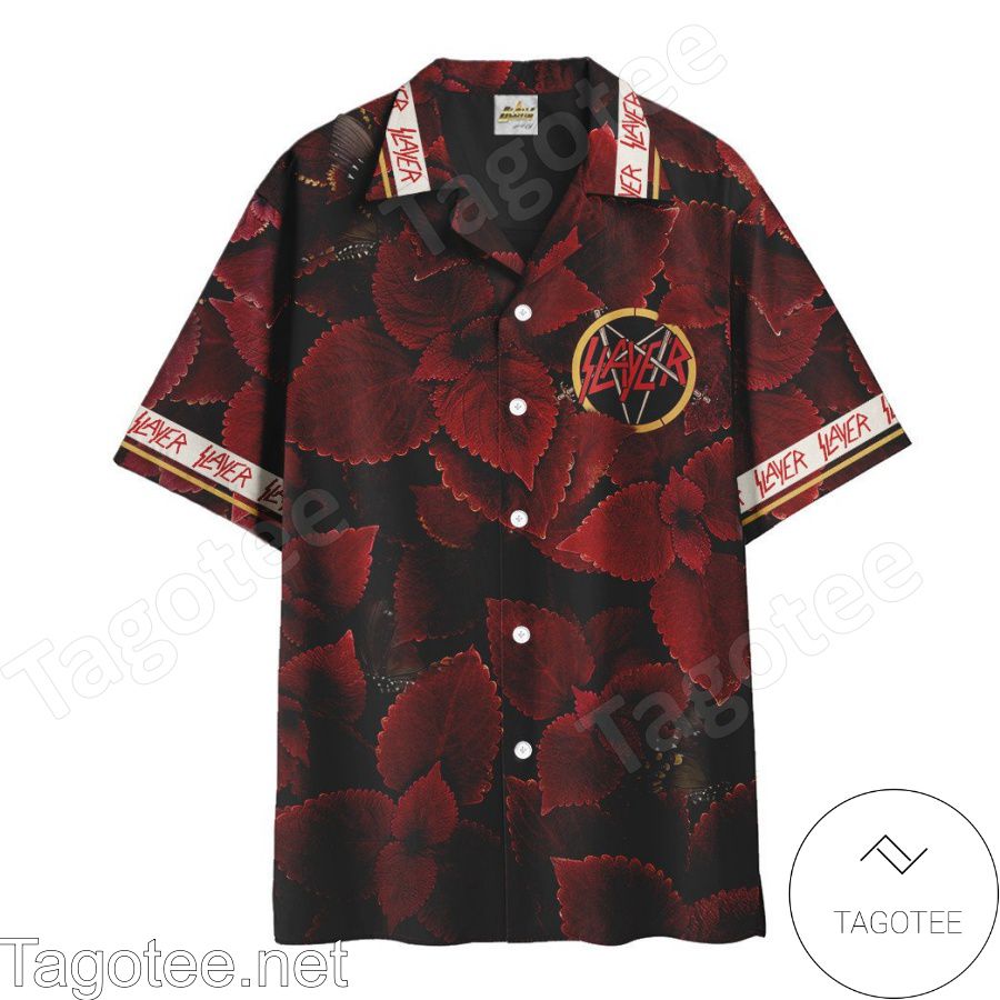 Slayer Red Hawaiian Shirt And Short