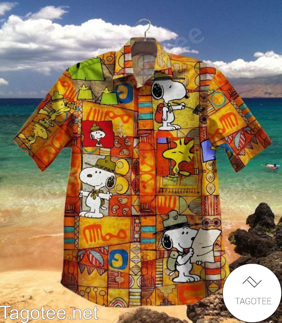 Snoopy And Woodstock Multicolor Hawaiian Shirt