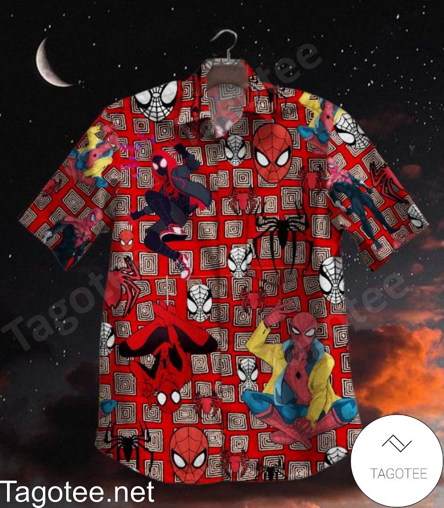 Spider Man Thomas Tjapaltjarri Red Hawaiian Shirt