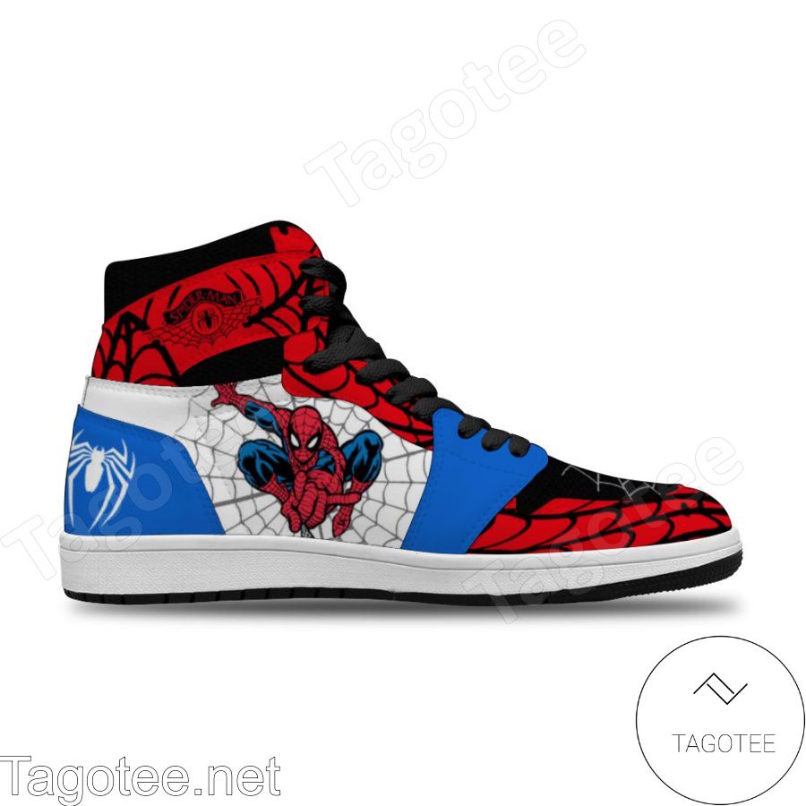 Spiderman Air Jordan High Top Shoes Sneakers a