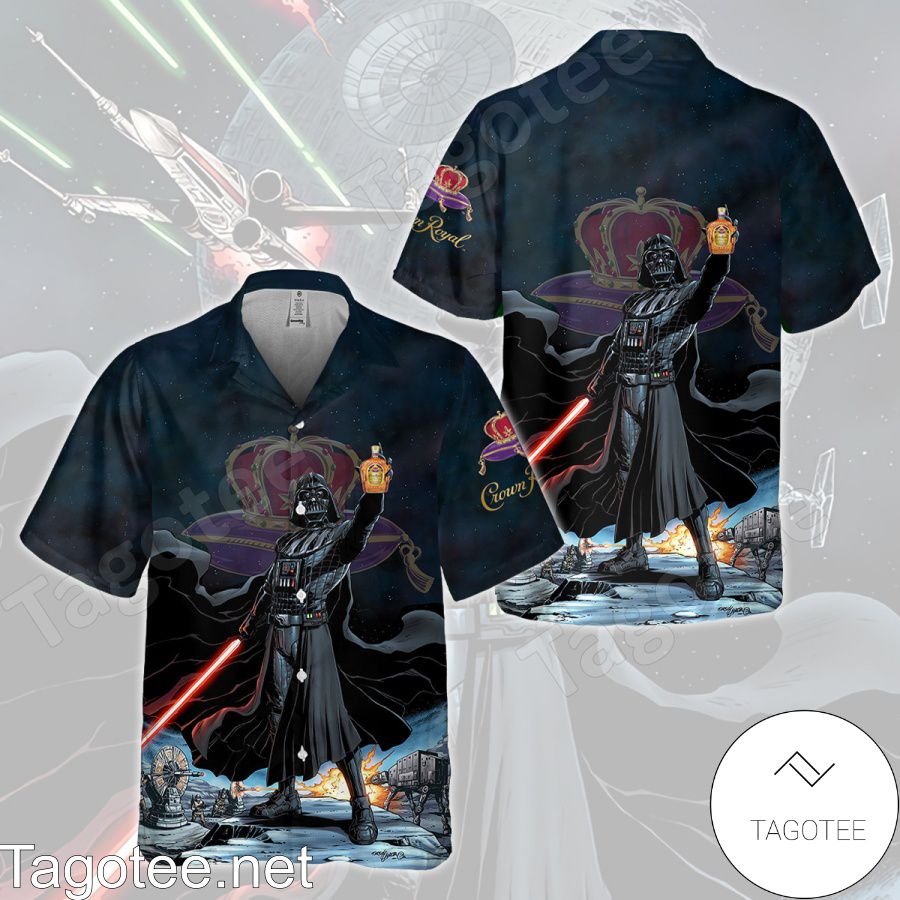 Star Wars Darth Vader Holding Crown Royal Hawaiian Shirt And Short