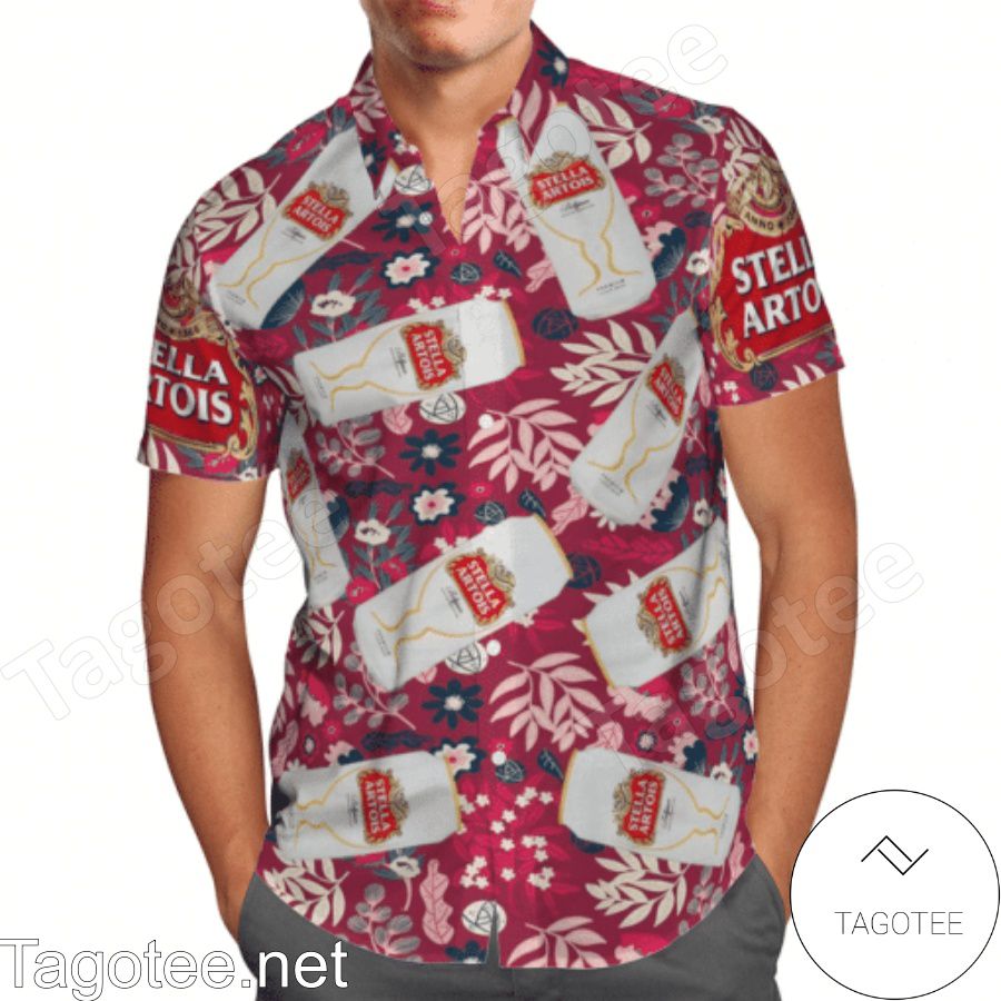 Stella Artois Hawaiian Shirt And Short