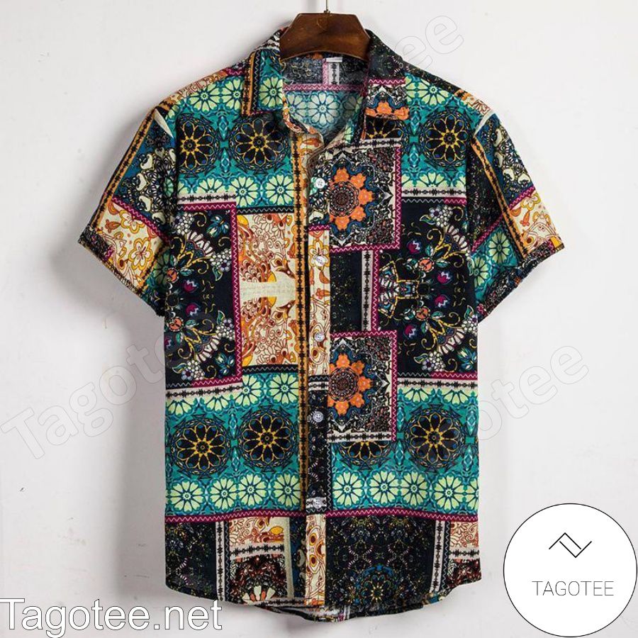 Summer Ethnic Printed Hawaiian Shirt