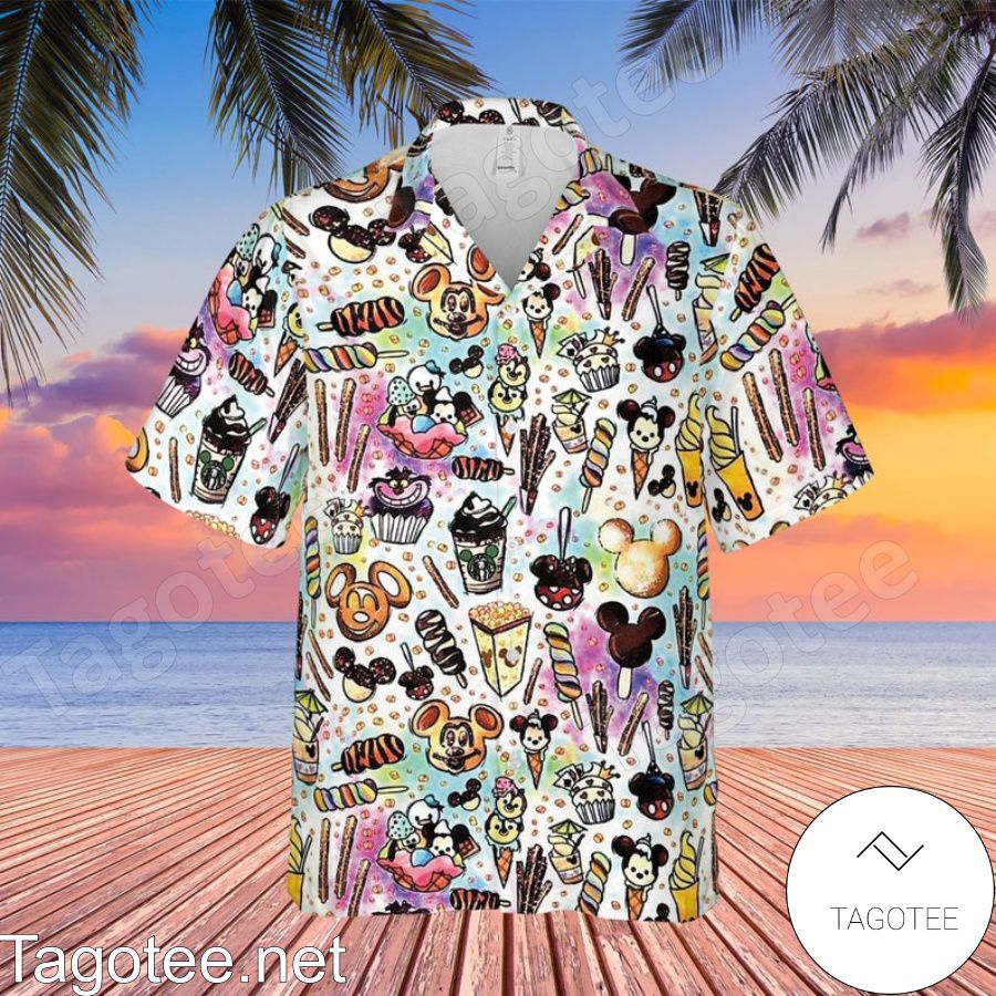 Summer Sweets Disney Cartoon Graphics Hawaiian Shirt And Short