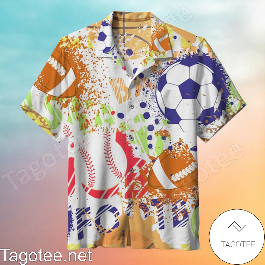 Summer Trend Football Hawaiian Shirt