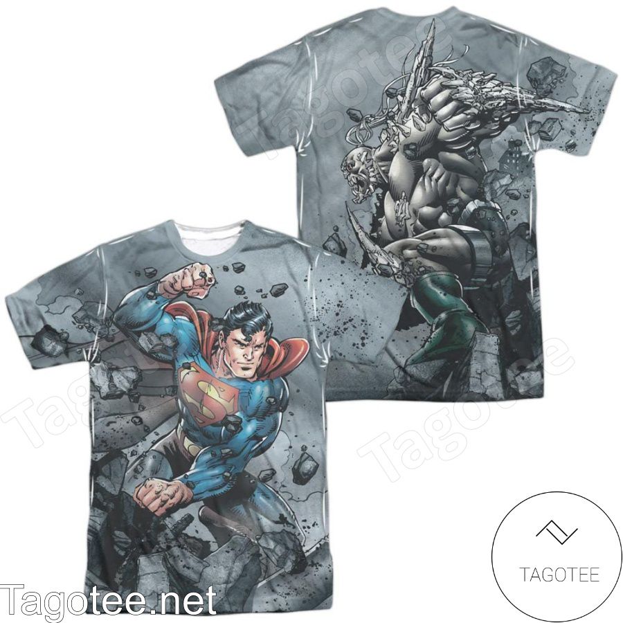 Superman Superman Vs Doomsday All Over Print Shirts