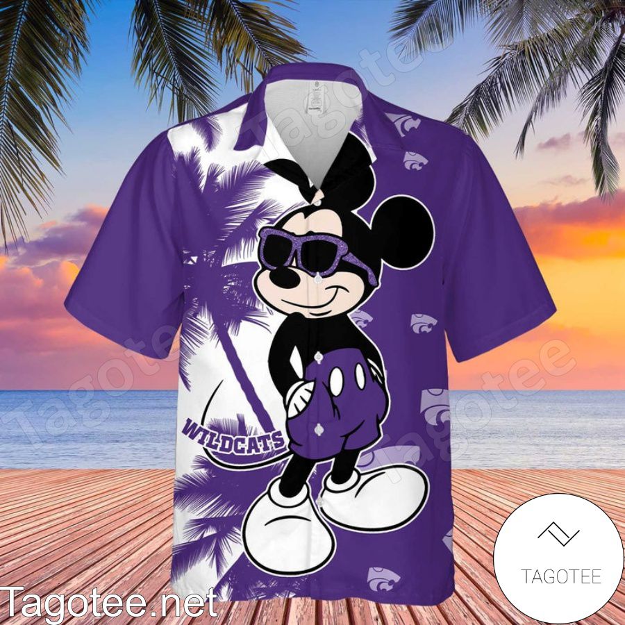 Swag Mickey Mouse Disney Cartoon Graphics Purple Hawaiian Shirt And Short