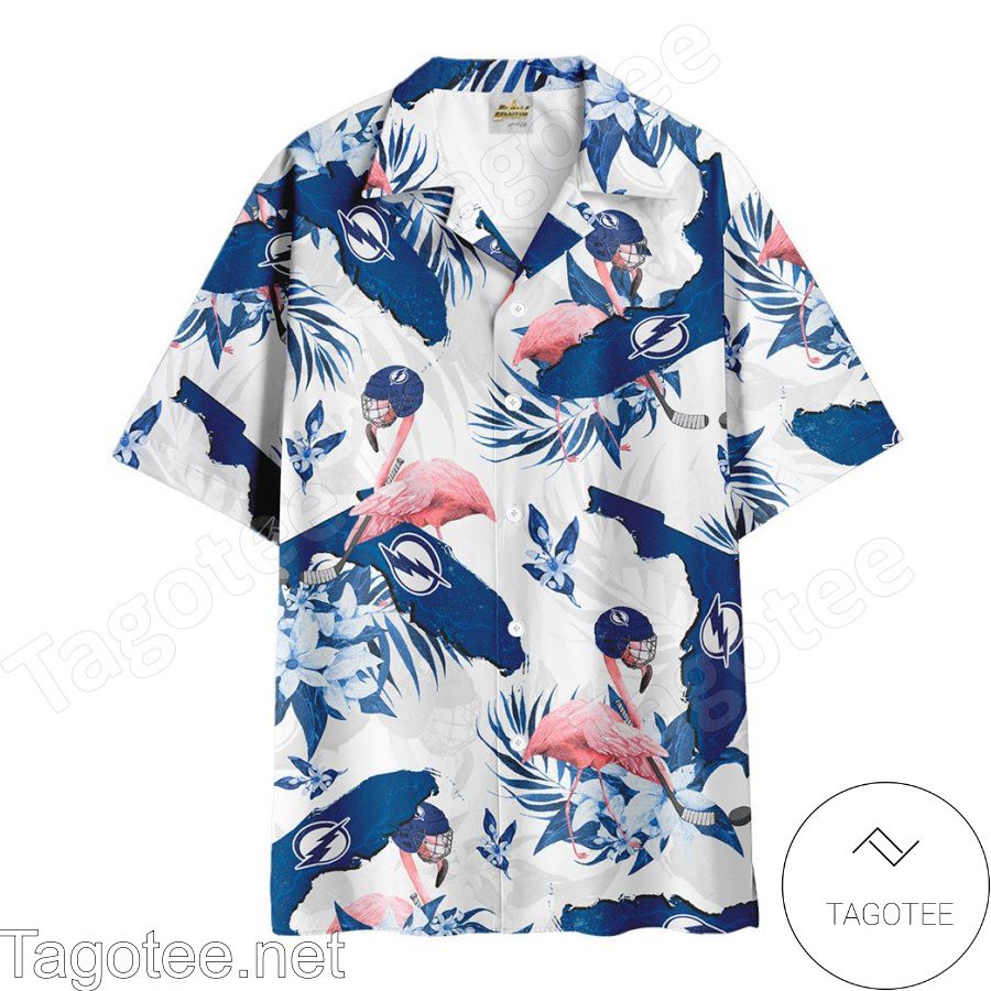 Tampa Bay Lightning Flamingo Hawaiian Shirt And Short