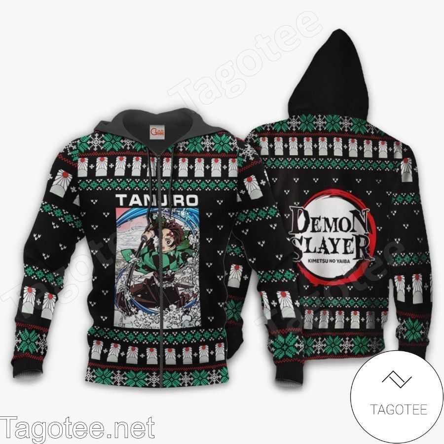 Tanjiro Kamado Ugly Christmas Demon Slayer Anime Gift Jacket, Hoodie, Sweater, T-shirt a