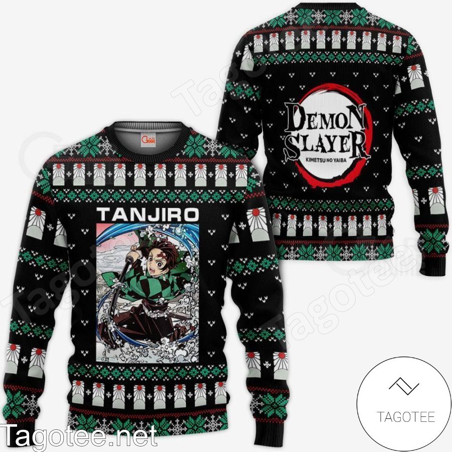 Tanjiro Kamado Ugly Christmas Demon Slayer Anime Gift Jacket, Hoodie, Sweater, T-shirt