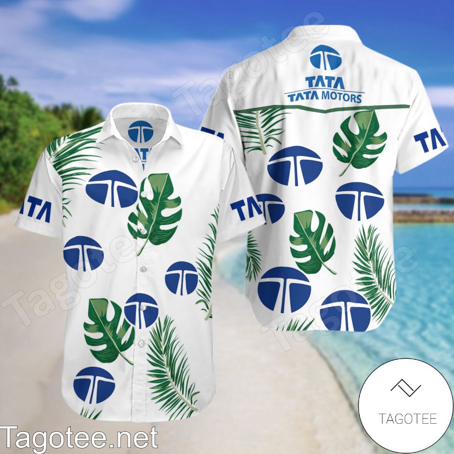 Tata Motors White Hawaiian Shirt And Short