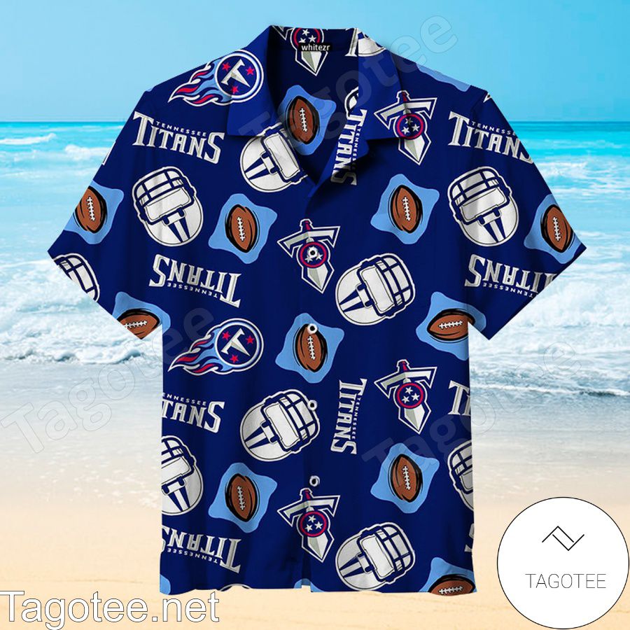 Tennessee Titans Nfl Navy Hawaiian Shirt