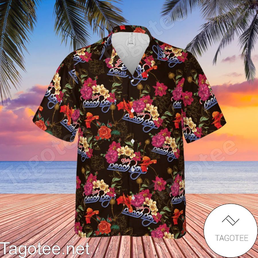 The Beach Boys Rock Band Floral Pattern Hawaiian Shirt And Short