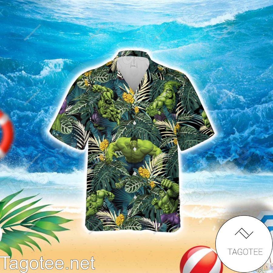 The Incredible Hulk Tropical Forest Hawaiian Shirt And Short