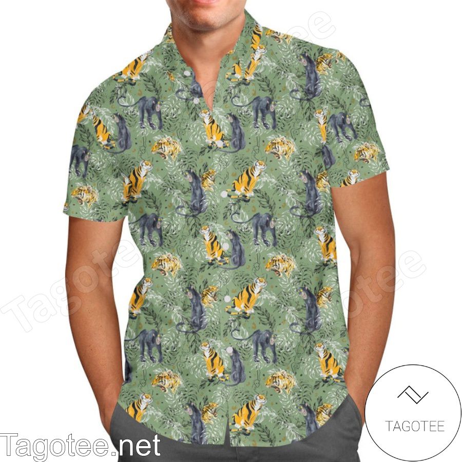 The Jungle Book Disney Cartoon Graphics Inspired Hawaiian Shirt And Short