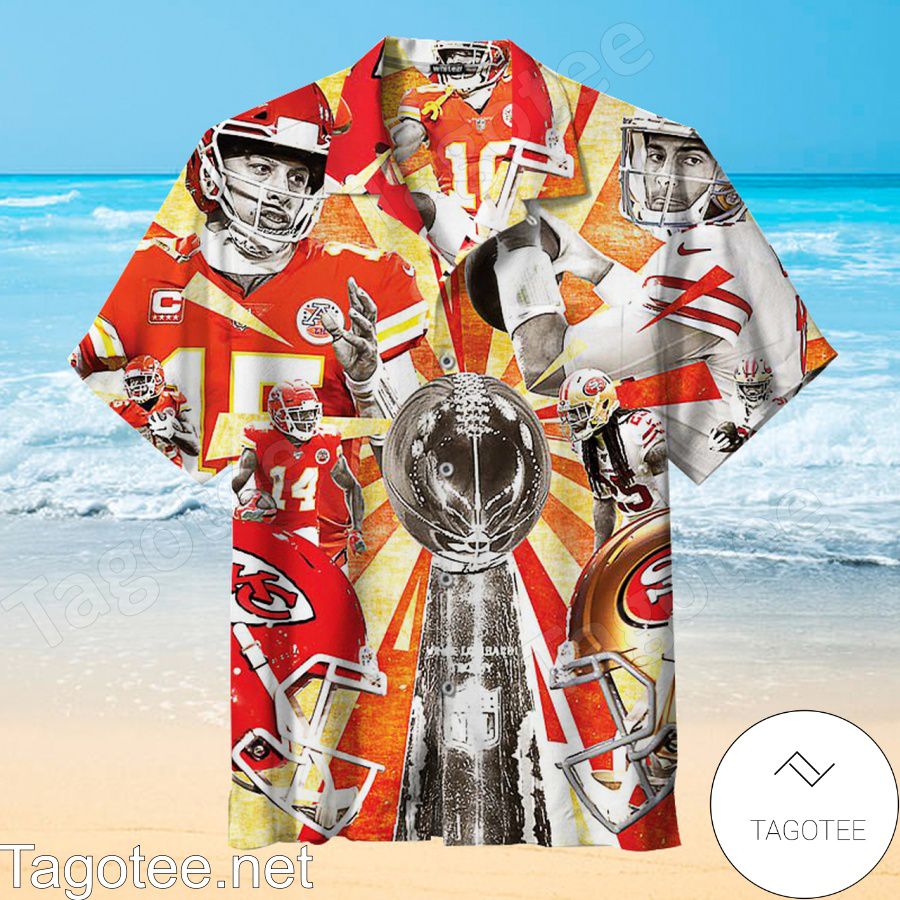 The Kansas City Chiefs And San Francisco 49ers In Super Bowl Liv Hawaiian Shirt