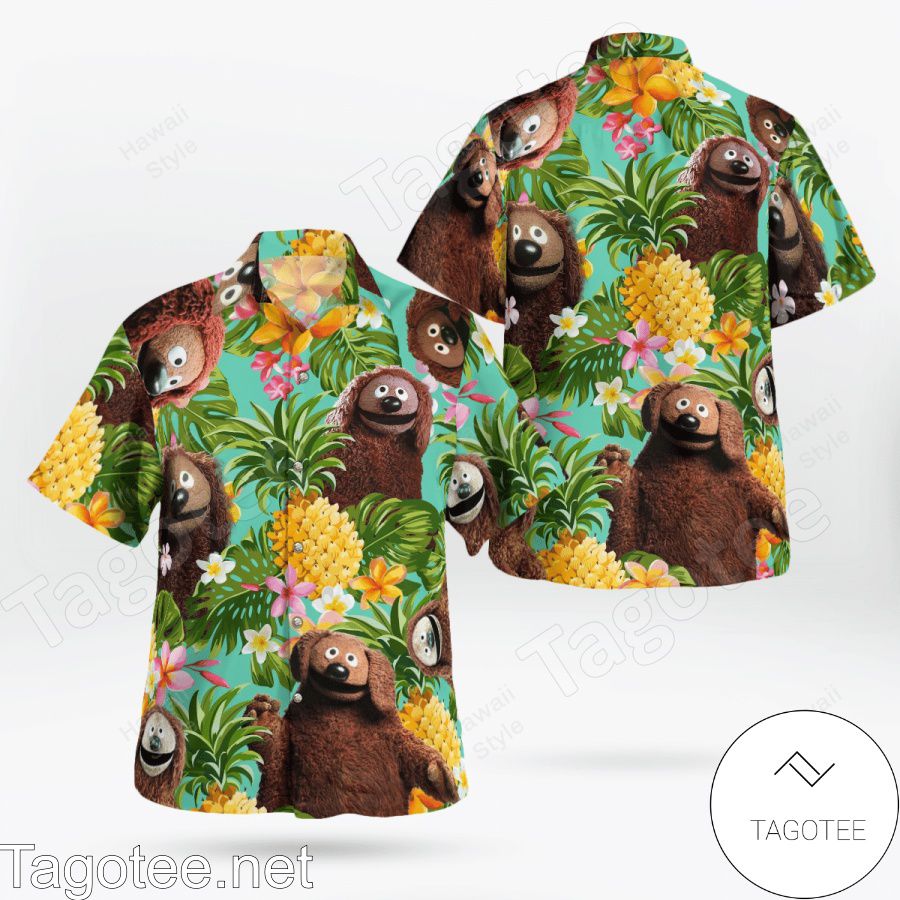 The Muppet Rowlf The Dog Pineapple Hawaiian Shirt And Short