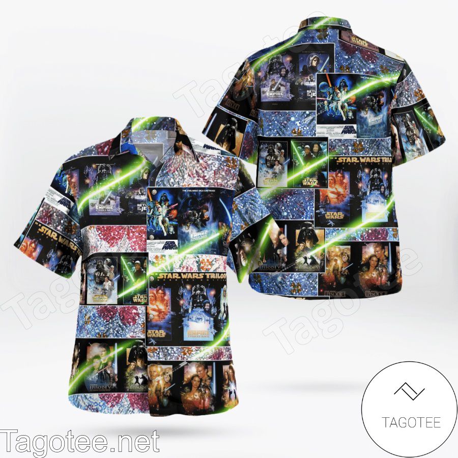 The Original Trilogy Star Wars Galaxy Hawaiian Shirt And Short