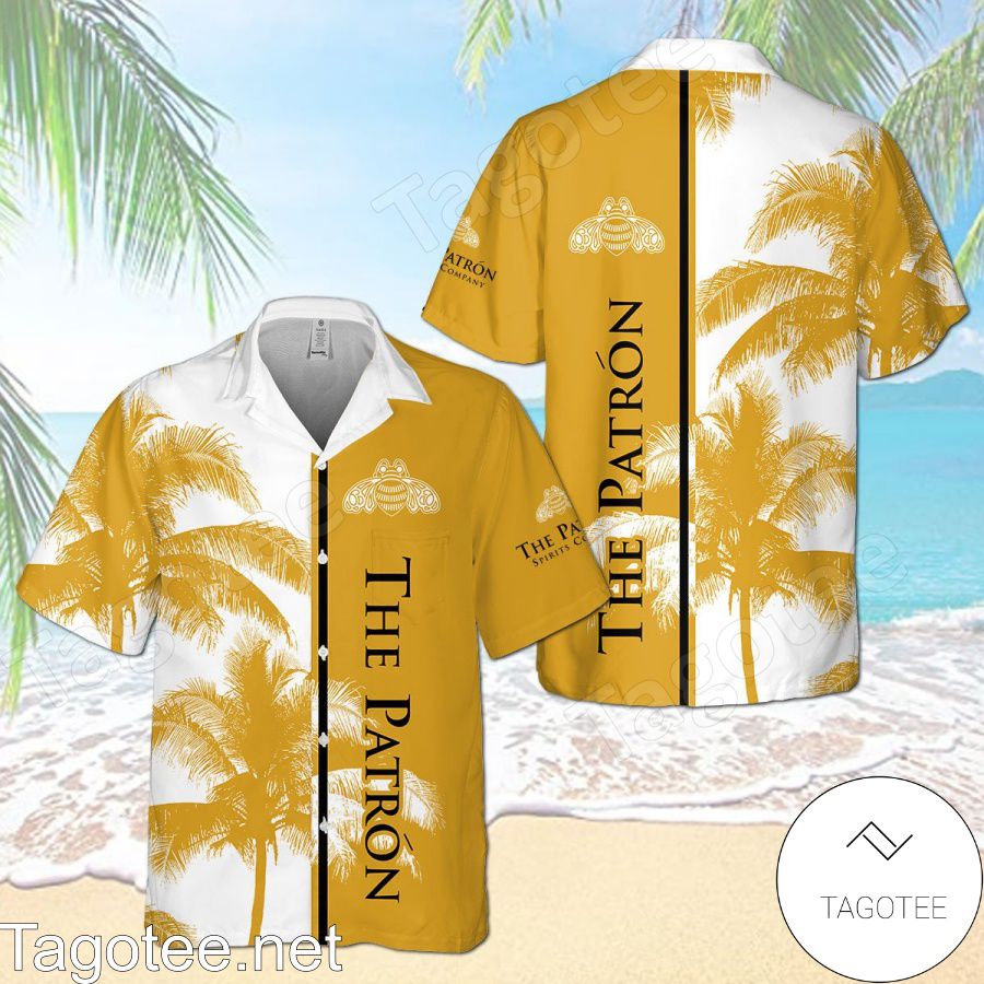 The Patron Palm Tree White Yellow Hawaiian Shirt And Short