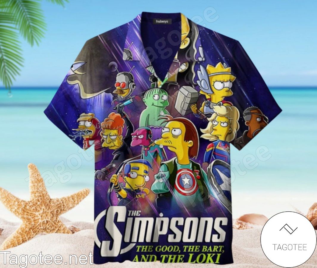 The Simpsons x The Avengers Hawaiian Shirt And Short