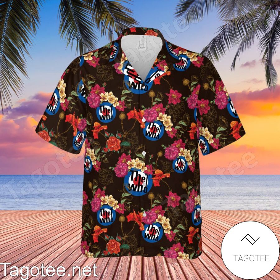 The Who Rock Band Floral Pattern Hawaiian Shirt And Short