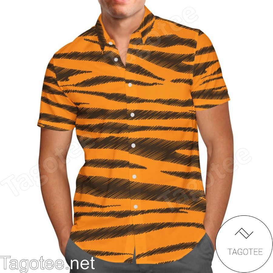 Tigger Stripes Inspired Winnie The Pooh Disney Hawaiian Shirt And Short