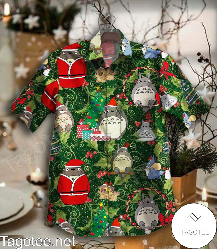 Totoro Noel Merry Christmas Hawaiian Shirt