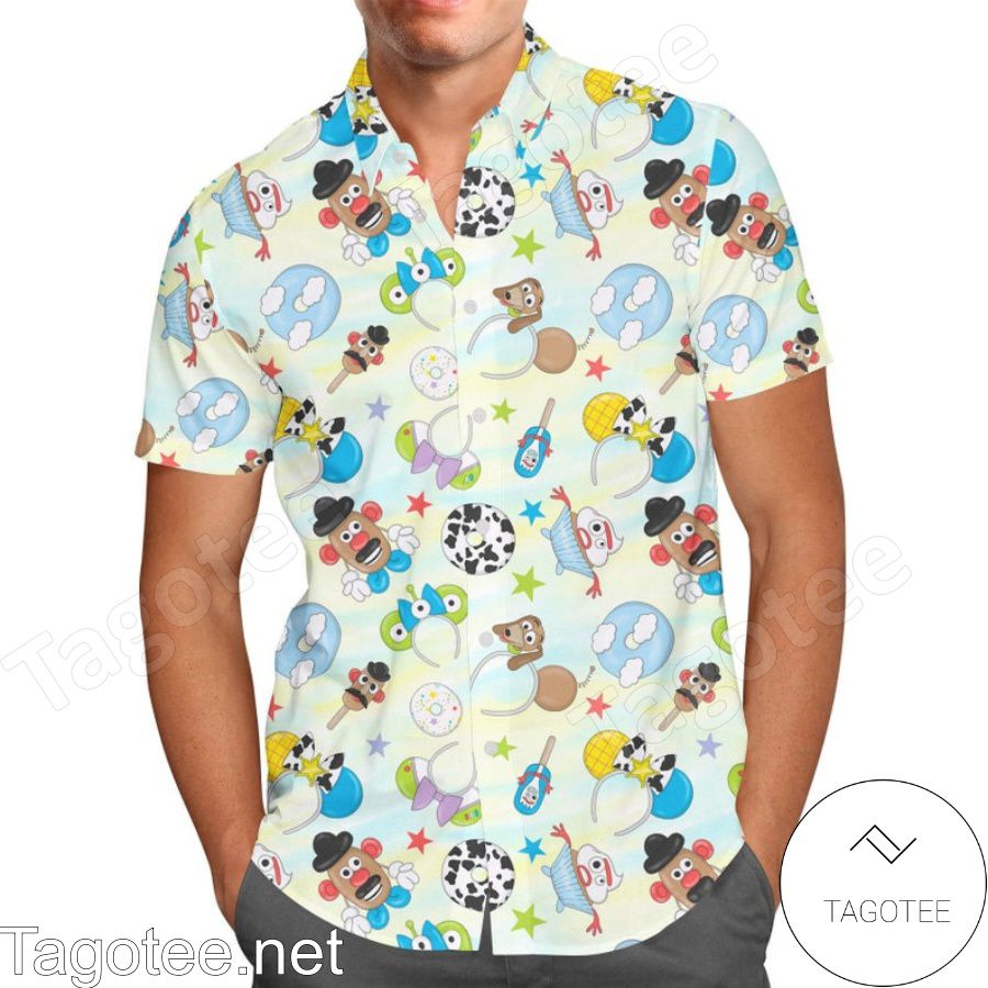 Toy Story Style Pixar Disney Cartoon Graphics Hawaiian Shirt And Short
