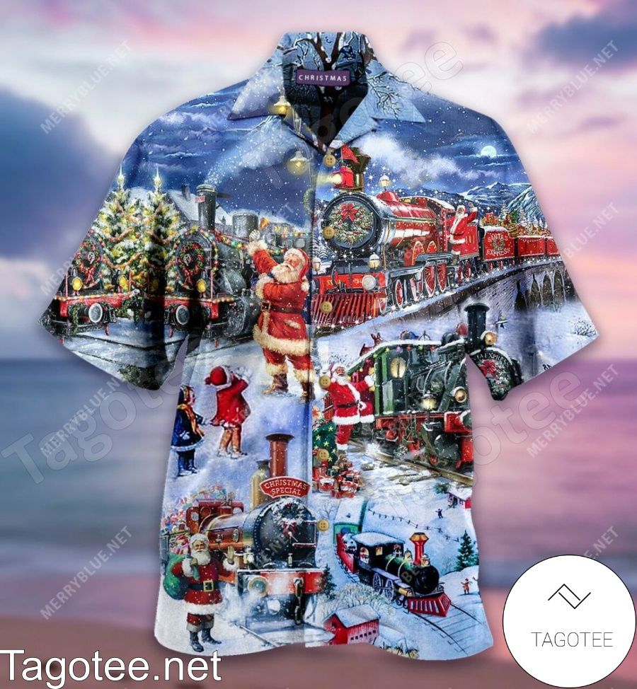 Train To Christmas Special Hawaiian Shirt