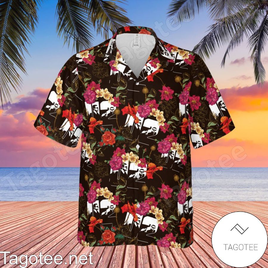 U2 Rock Band Floral Pattern Hawaiian Shirt And Short