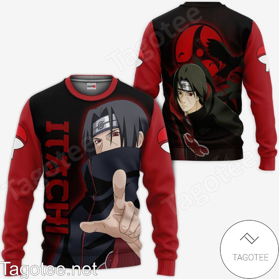 Uchiha Itachi Sharingan Eyes Naruto Anime Jacket, Hoodie, Sweater, T-shirt a
