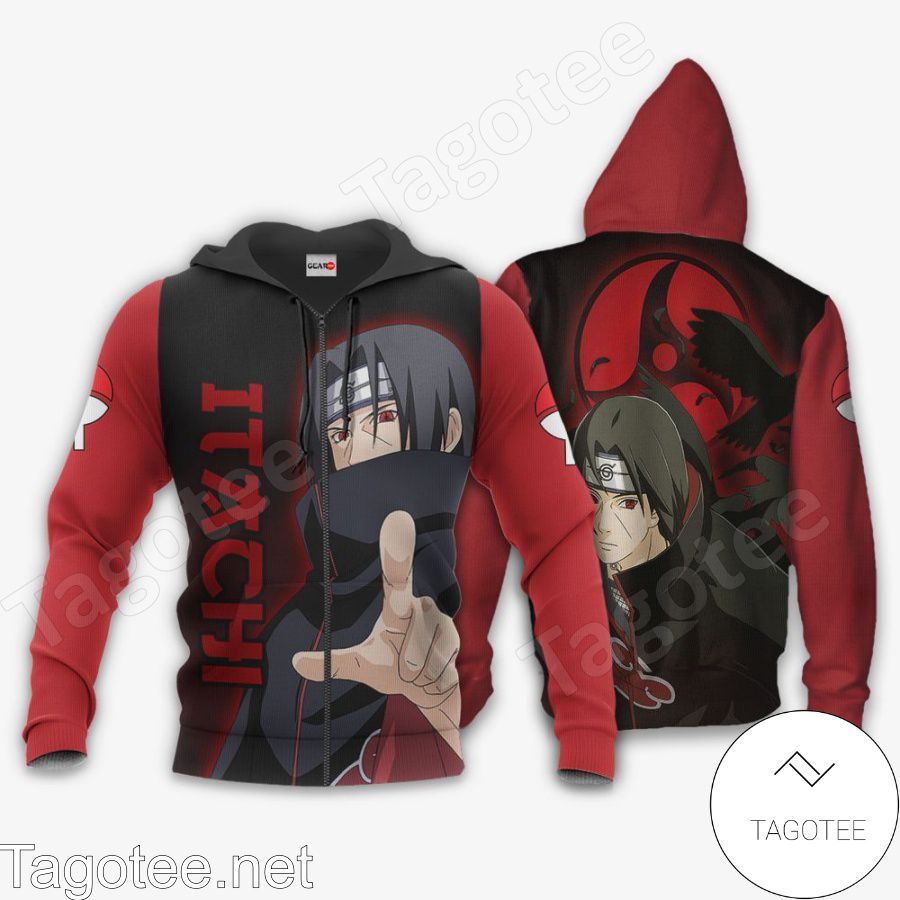 Uchiha Itachi Sharingan Eyes Naruto Anime Jacket, Hoodie, Sweater, T-shirt