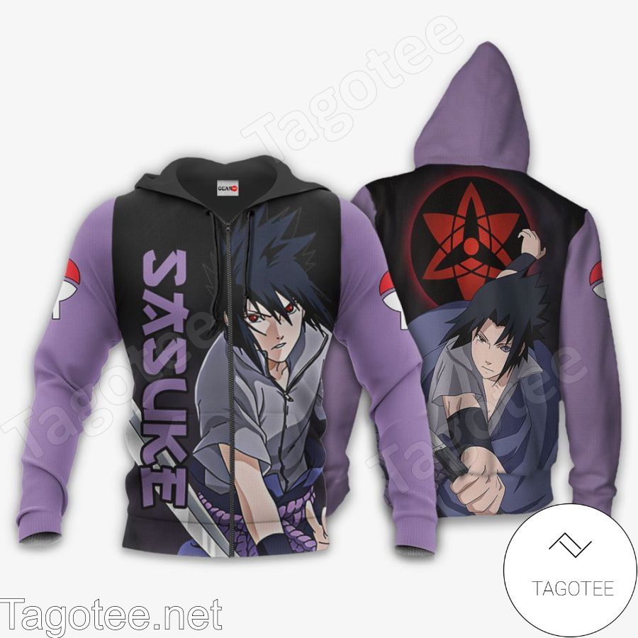 Uchiha Sasuke Sharingan Eyes Naruto Anime Jacket, Hoodie, Sweater, T-shirt
