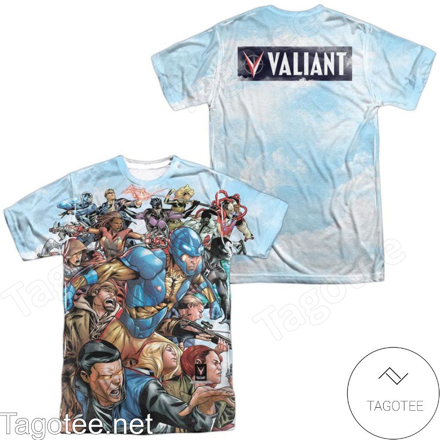 Valiant Comics Coming At You All Over Print Shirts